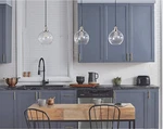 Linea Di Liara Primo Brushed Nickel Glass Globe Pendant Light -bulb Included. Fixed Price $95.00.