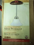 Design House 511634 Millbridge Mini Pendant, 1-LIGHT Satin Nickel. 43 1/2" X 8". Fixed Price $19.99.