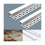 10 Pack Plaster-in Led Channel 6.6FT Recessed Drywall Aluminum Lighting Track.... Fixed Price $164.21.