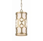 Crystorama Lighting Group 2260 Jennings 6"W Mini Pendant - Brass. Fixed Price $258.00.