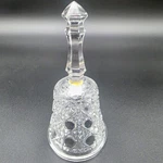 Vintage 1940S Federal Glass Windsor Button Cane Pattern 5 1/4 Clear Bell. Fixed Price $5.09.