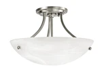 Miseno ML7750 2 Light 16"W Semi-flush Bowl Ceiling Fixture Nickel. Fixed Price $69.59.