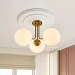 Edislive Lueck 22 In. 3-LIGHT Modern Sputnik Globe Semi Flush Mount. Fixed Price $79.99.