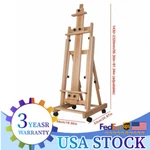 Heavyduty Studio Artist Easel Large H-frame Wood Painting Standing !. Fixed Price $158.03.