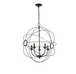 Hampton Bay 24 In. W 5-LIGHT Espresso Bronze Finish Hanging Chandelier. Fixed Price $14.50.