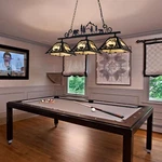 Wellmet 45" Pool Table Light, Vintage Billiard Lights For Over 7FT 8FT. Fixed Price $549.97.