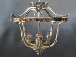 Minka Lavery Light Semi Flush Mount Polished Nickel 14.25" X 17.25" W. Fixed Price $159.98.