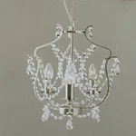 Ikea Kristaller Chandelier Hanging Light Fixture 3-ARM Brushed Silver Tone New. Fixed Price $49.88.