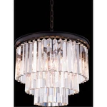 Elegant Lighting 1201D20MB/RC Sydney Pendant Matte Black. Fixed Price $1278.00.