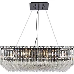 Elegant Lighting V2032D28BK/RC Maxime Chandelier Black Clear. Fixed Price $456.00.