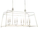 Crystorama 2249-PN Noshade Sylvan 18" 8-LIGHT Chandelier In Polished Nickel. Fixed Price $999.99.