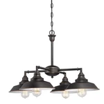 Westinghouse Iron Hill Light 25" Chandelier, Bronze/metal Shades - 6343300. Fixed Price $224.99.
