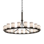 Justice Fusion 21 Lt 34" Chandelier, Black/weave FSN-8716-10-WEVE-MBLK. Fixed Price $4398.00.