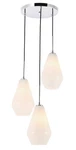 Elegant Lighting LD2263 Gene 17"W Multi Pendant - Chrome. Fixed Price $78.66.