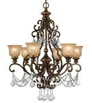 Crystorama Lighting Group 7516-CL-MWP Norwalk 28"W Bronze. Fixed Price $1194.00.