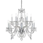 Crystorama Lighting Group 1135-CL-I Traditional Crystal 12 Chrome. Fixed Price $726.73.