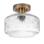 Dsmjfu Semi Flush Mount Ceiling Light, Vintage Small Fixture,. Fixed Price $64.05.