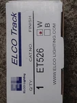 Elco ET526, White, Track Light Head. Fixed Price $18.22.