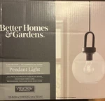 Better Homes & Gardens Globe Pendant Light, Black Finish. Fixed Price $35.99.