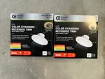 2X Commercial Electric 6 " Led Color Changing Recessed Trim With Night Light. Fixed Price $29.44.