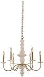 Kalco Six Light Chandelier In Champagne Gold W/ Natural Cut White Marble $1246. Fixed Price $999.99.