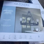 Quoizel Pendle Brooke 5 -light Matte Black Bare Bulb Steel Chandelier. Fixed Price $77.50.