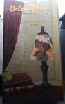 Dale Tiffany Style Table Lamp Stained Glass 12" Tall. Leaf And Grape Theme. Fixed Price $39.85.