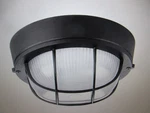 Progress Lighting Bulkheads Collection 1-LIGHT Black Flush Mount With Glass. Fixed Price $20.85.