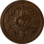 Ekena Millwork CM32BRRBC 32" Bradford Ceiling Medallion Root Beer Crackle Decor. Fixed Price $44.10.