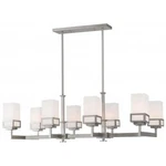 Livex Lighting Harding 8 Linear Chandelier Brushed Nickel. Fixed Price $1499.96.
