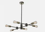Artcraft Lighting Tribeca AC10786BK 6-LIGHT 20"W Linear Chandelier. Fixed Price $239.97.