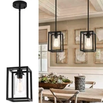 Kitchen Pendant Lighting Over Island, 1-LIGHT Matte Black Farmhouse L.... Fixed Price $57.17.