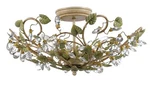 Crystorama Lighting Group 4840 Josie 5 21"W Semi-flush Bowl Green. Fixed Price $358.40.
