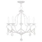 Livex Lighting 6435-60 Chesterfield Chandelier Antique White. Fixed Price $379.96.