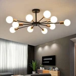Modern Flush Mount Ceiling Metal Art Industrial 10 Lights Black.... Fixed Price $109.68.