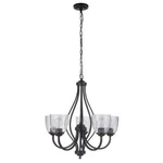 Craftmade Serene 5-LIGHT Espresso Finish Chandelier With Seeded Glass. Fixed Price $139.95.