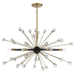 Savoy House Ariel 6-LIGHT Oval Chandelier, Como Black/gold Accents 1-1858-6-62. Fixed Price $1116.00.