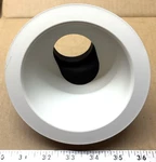 Lightolier C4MRAWHW Recessed Incandescent Luminaire Trim 2.551R Damp Location. Fixed Price $39.95.