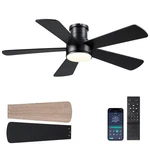 Ceiling Fan 46 Inch Flush Mount Dc Motor Blades Remote White 8502 Hounberi. Fixed Price $89.99.