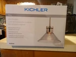 Kichler Sley Mini Pendant Brushed Nickel / Smoke Tinted Glass Shade New. Fixed Price $49.30.