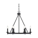 Savoy House Matte Black Chandelier 6-LIGHT Metal Transitional 1-307-6-89. Fixed Price $85.00.