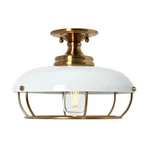 Robert Stevenson Lighting Presley Caged Dome Metal Semiflush Mount Ceiling L.... Fixed Price $60.11.