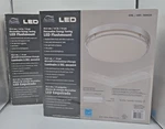X2 New Altair 14" Led Decorative Energy Saving Flushmount Light Brushed Nickel. Fixed Price $73.73.