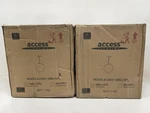 Lot Of 2 Access Lighting Pearl 1-LIGHT Matte Black Pendant Opal Glass. Fixed Price $148.45.