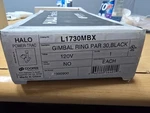 Halo L1730MBX Gimbal Ring Lampholder Black PAR30 75W Linear Lazer Track. Fixed Price $20.00.