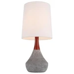 Woodbridge Lighting Carson Traditional Cement/fabric Table Lamp Gray. Fixed Price $81.15.