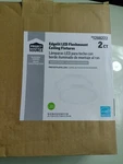 Project Source 10" Led Flushmount Count 1200 Lumens Brushed Nickel. Fixed Price $19.99.