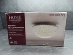 Home Decorators Collection Ellis Place 12 In. Chrome Led Round Flush Mount. Fixed Price $76.99.
