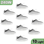 10X 240W Ufo Led High Bay Light Commercial Industrial Warehouse 120V Only. Fixed Price $988.78.