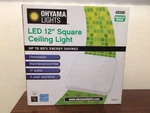 Ohyama Lights Led 12 Square Ceiling Neutral White 4000K. Fixed Price $15.00.